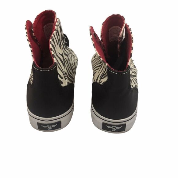 Men’s Creative Recreation Zebra Hi-tops - Picture 3 of 8